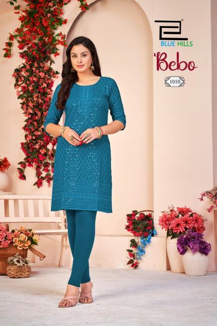 Blue hills bebo designer kurtis wholesale in hyderabad